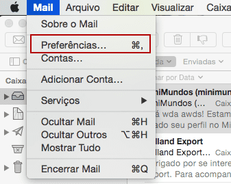 Configurando seu email no Mac