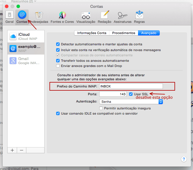 Configurando seu email no Mac